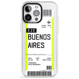 iPhone 16 Pro Max Personalised Buenos Aires Boarding Pass Black Impact Phone Case