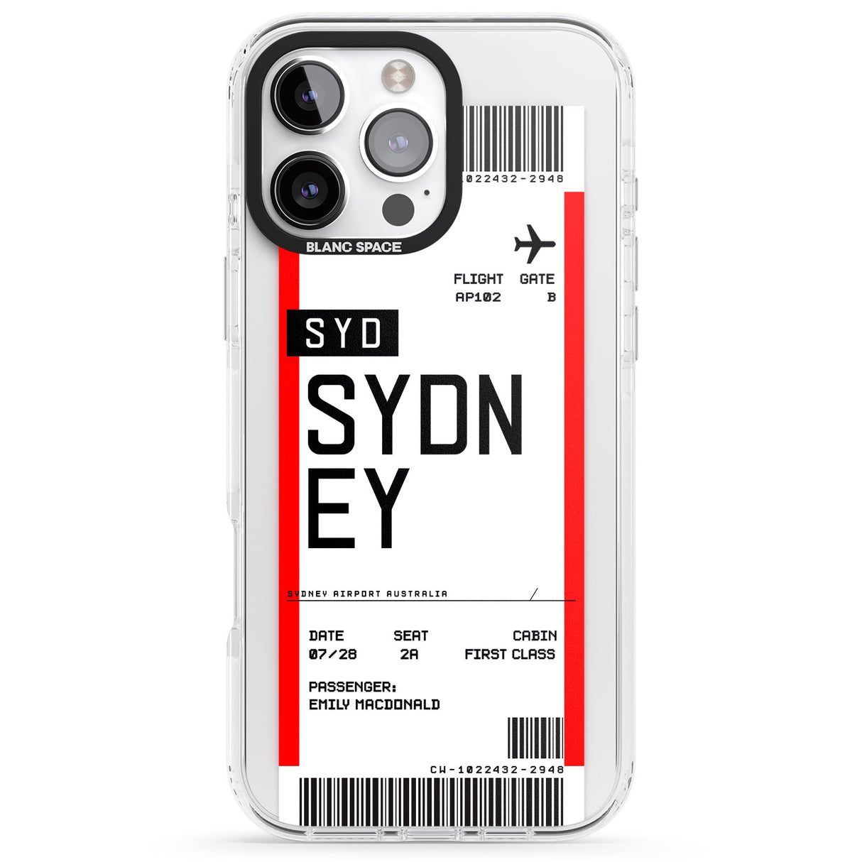 Personalised Sydney Boarding Pass