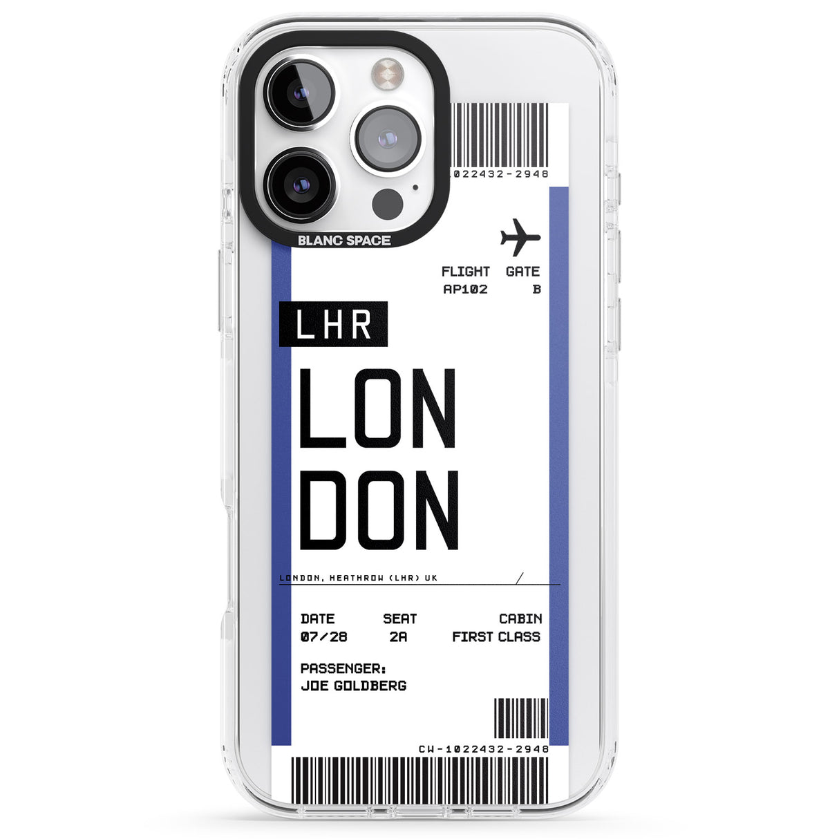 Personalised London Boarding Pass