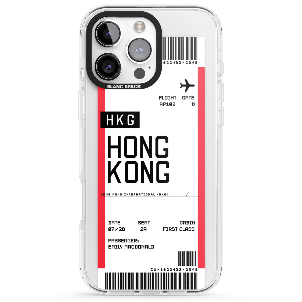 Personalised Hong Kong Boarding Pass