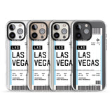 iPhone 16 Pro Max Personalised Las Vegas Boarding Pass Black Impact Phone Case