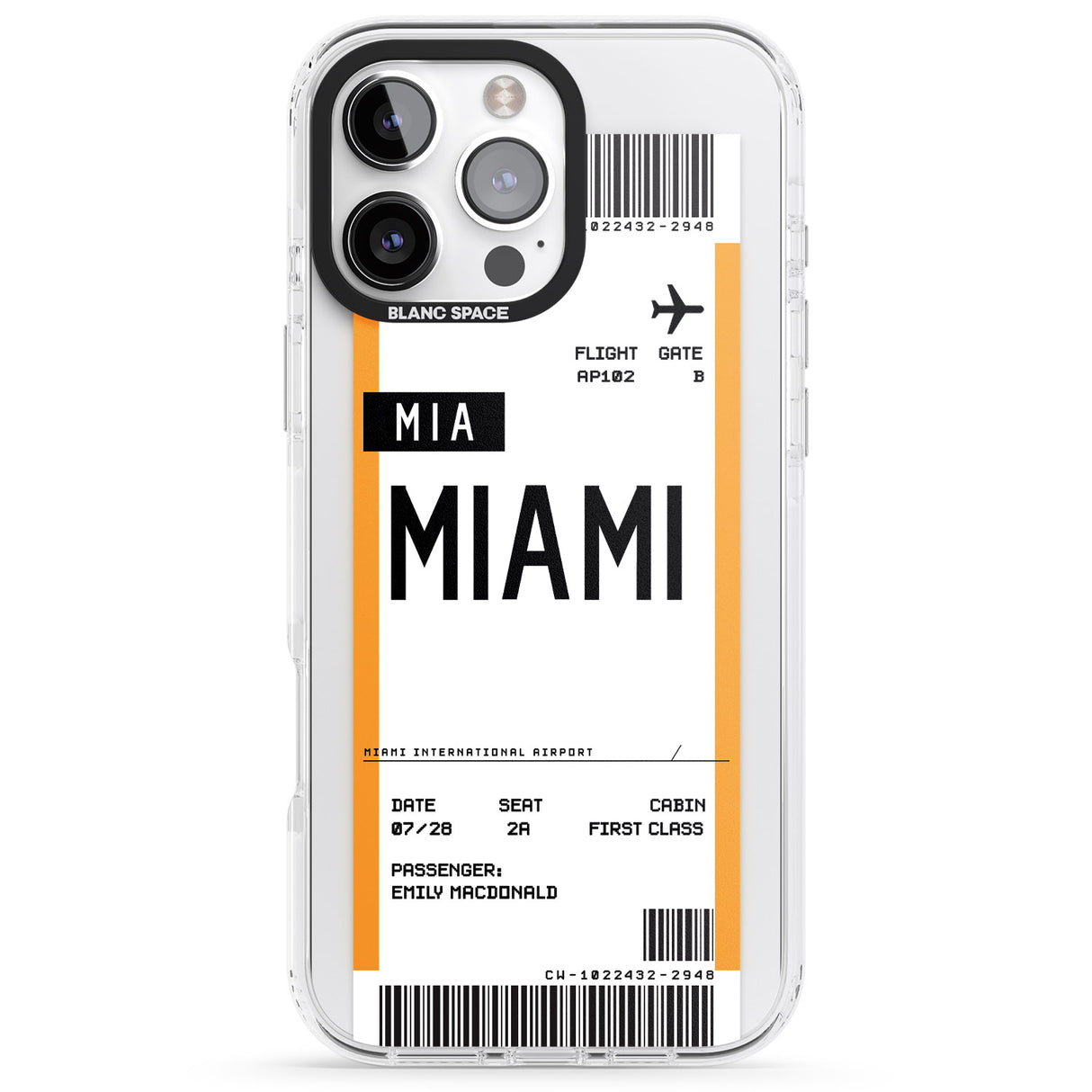 Personalised Miami Boarding Pass