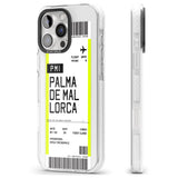 iPhone 16 Pro Max Personalised Palma De Mallorca Boarding Pass Black Impact Phone Case