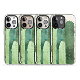 iPhone 16 Pro Max Large Cacti Mix Design Black Impact Phone Case