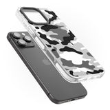 iPhone 16 Pro Max Grey Camo Black Impact Phone Case