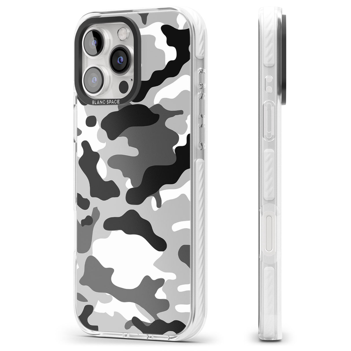 iPhone 16 Pro Max Grey Black Urban Camo Black Impact Phone Case