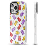 iPhone 16 Pro Max Gummy Bear Pattern Black Impact Phone Case