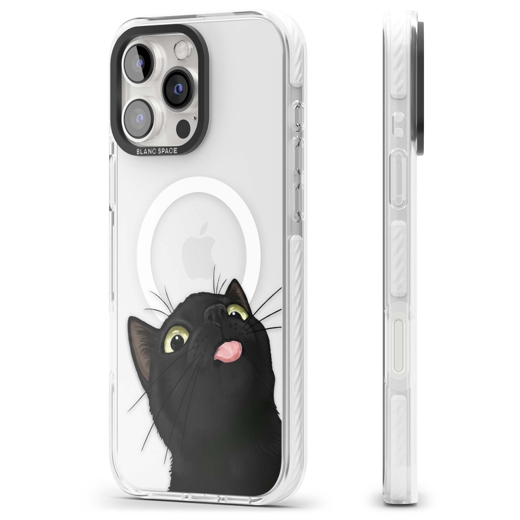 Black Cat Energy for her iPhone case | Impact Magsafe case for iPhone 16 Pro, iPhone 16 Pro Max