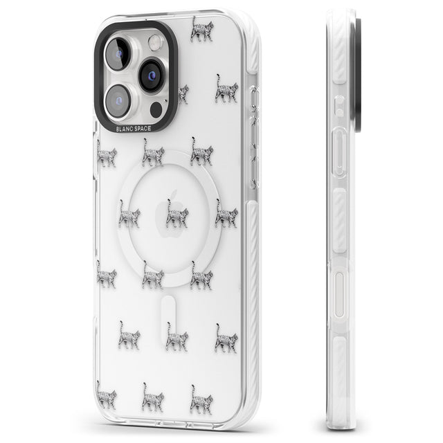 iPhone 16 Pro Max British Shorthair Cat Pattern Black Impact Phone Case