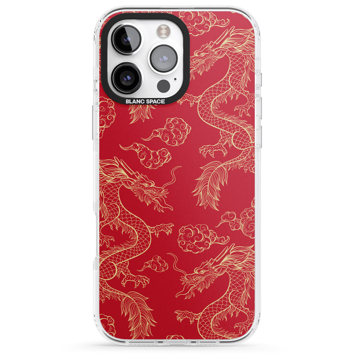 Red and Gold Dragon Pattern