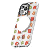 iPhone 16 Pro Max Christmas Presents Pattern Black Impact Phone Case