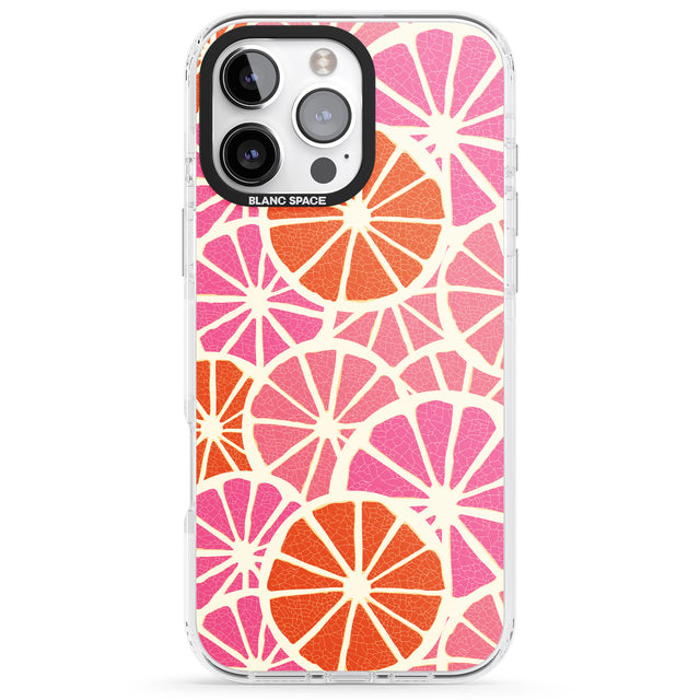 iPhone 16 Pro Max Citrus Slices Black Impact Phone Case