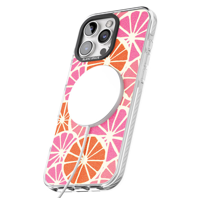 iPhone 16 Pro Max Citrus Slices Black Impact Phone Case