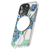 iPhone 16 Pro Max Irises by Vincent Van Gogh Black Impact Phone Case