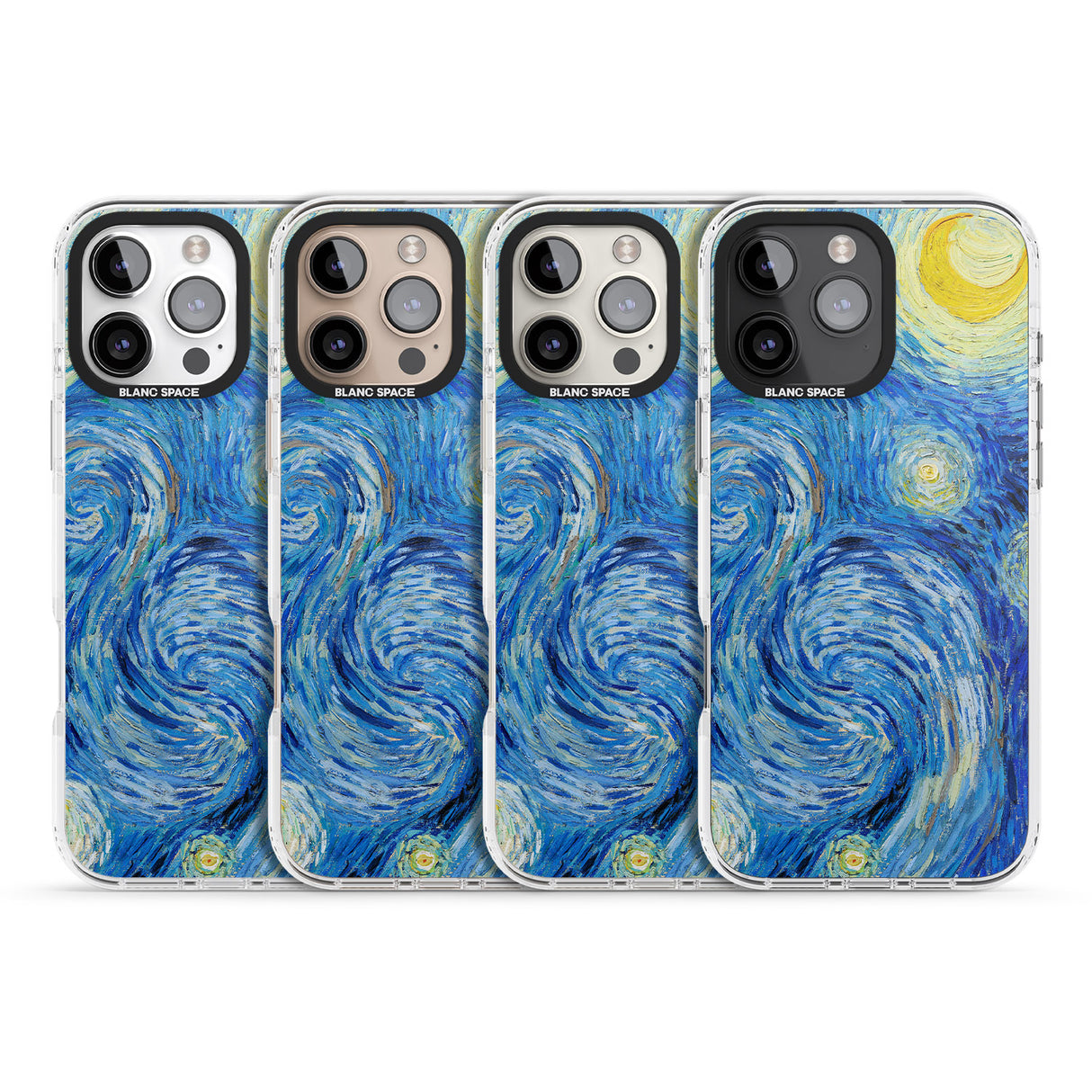 iPhone 16 Pro Max The Starry Night by Vincent Van Gogh Black Impact Phone Case