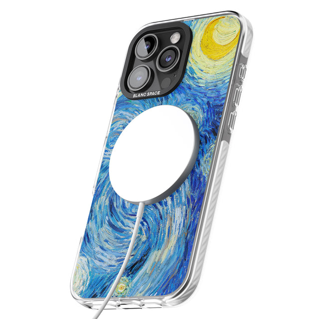 iPhone 16 Pro Max The Starry Night by Vincent Van Gogh Black Impact Phone Case