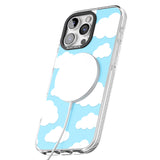 iPhone 16 Pro Max Blue Sky & Clouds Pattern Clear Impact Phone Case + Magsafe