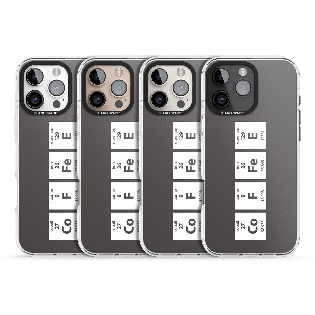 iPhone 16 Pro Max Coffee Element (Grey) Black Impact Phone Case