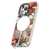 iPhone 16 Pro Max Vintage Collage: New York Mix Black Impact Phone Case