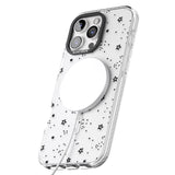 iPhone 16 Pro Max Star Outlines Black Impact Phone Case