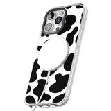 iPhone 16 Pro Max Cow Print Black Impact Phone Case