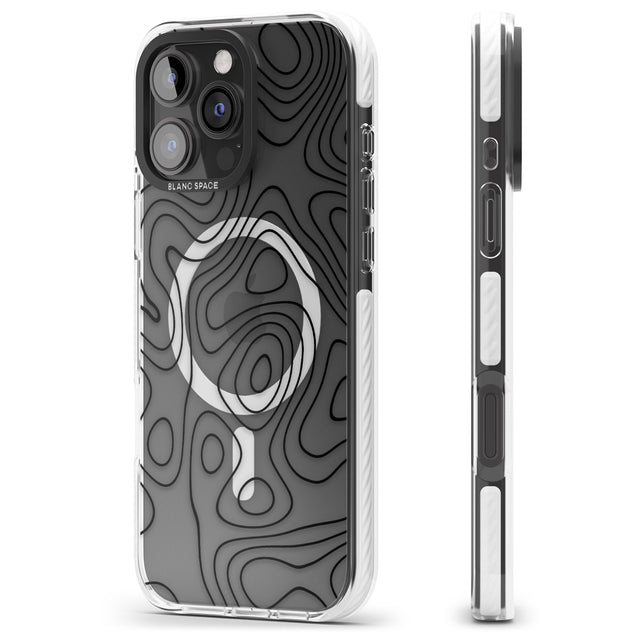 iPhone 16 Pro Max Damascus Steel Black Impact Phone Case