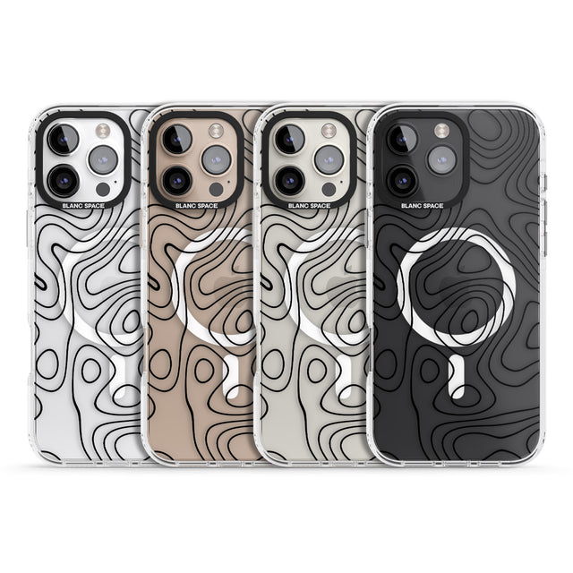 iPhone 16 Pro Max Damascus Steel Black Impact Phone Case