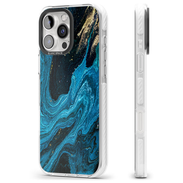 iPhone 16 Pro Max Saphire Lagoon Black Impact Phone Case