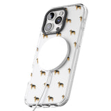 iPhone 16 Pro Max German Sherpard Dog Pattern Clear Black Impact Phone Case