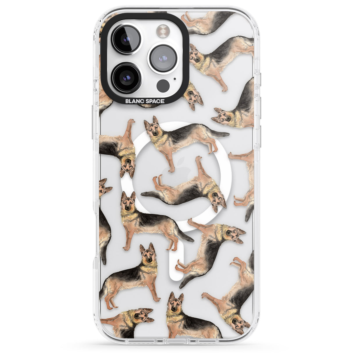 German Shepherd Watercolour Dog Pattern