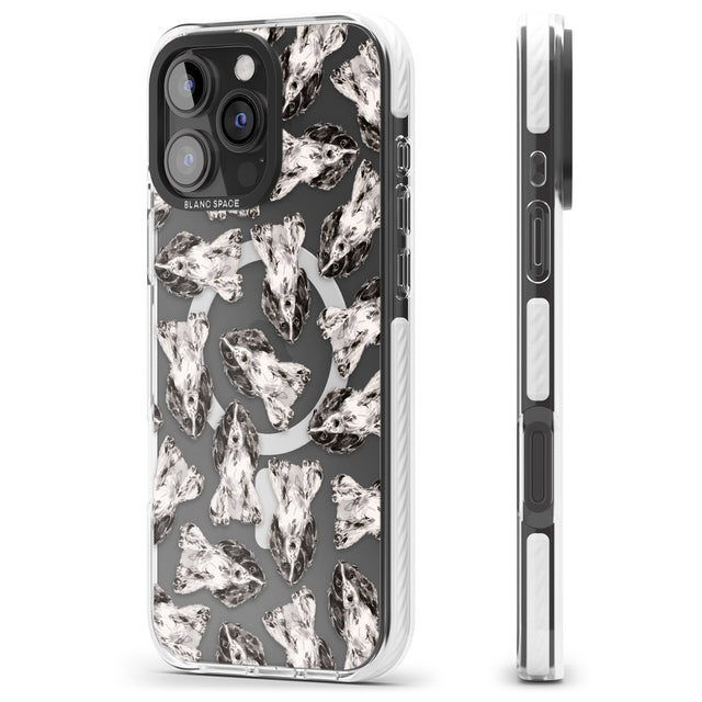 iPhone 16 Pro Max Cocker Spaniel (Black) Watercolour Dog Pattern Black Impact Phone Case