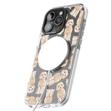 iPhone 16 Pro Max Cockapoo (Champagne) Watercolour Dog Pattern Black Impact Phone Case