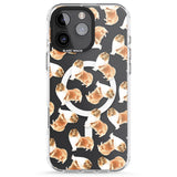 iPhone 16 Pro Max Rough Collie Watercolour Dog Pattern Black Impact Phone Case