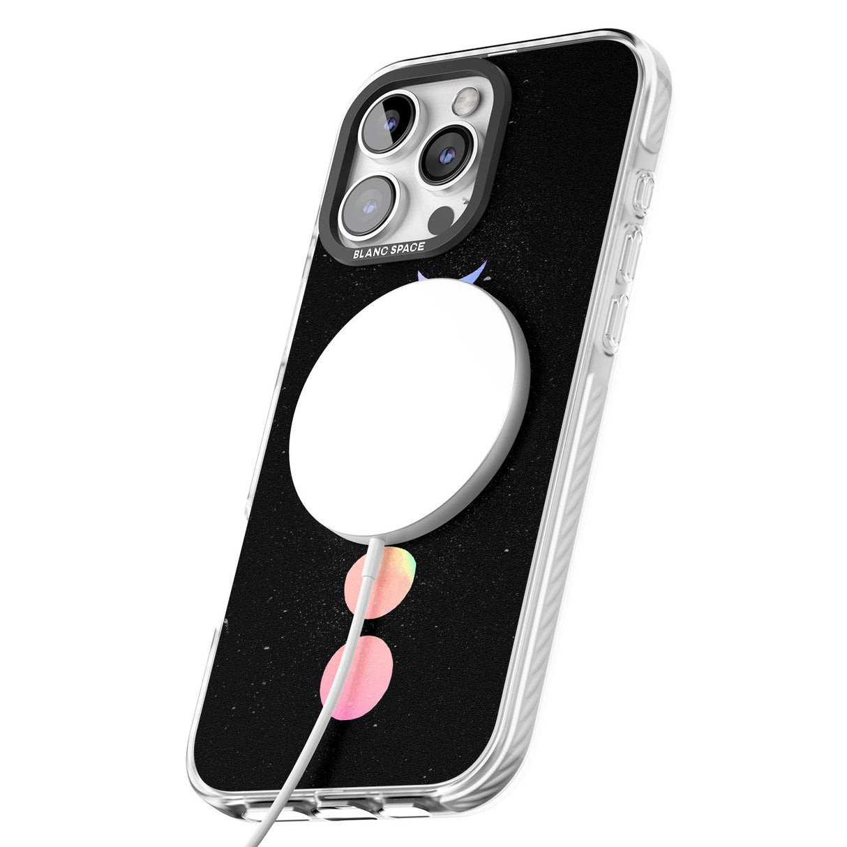 iPhone 16 Pro Max Pastel Moon Phases Black Impact Phone Case