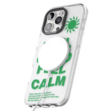 iPhone 16 Pro Max Feel Good Feel Calm (Green) Black Impact Phone Case