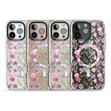 iPhone 16 Pro Max Sunday Flowers Black Impact Phone Case