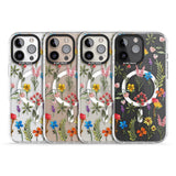 iPhone 16 Pro Max Spring Botanicals Black Impact Phone Case