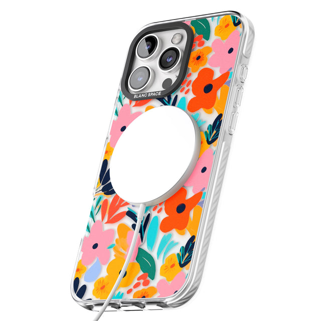 iPhone 16 Pro Max Floral Fiesta Black Impact Phone Case