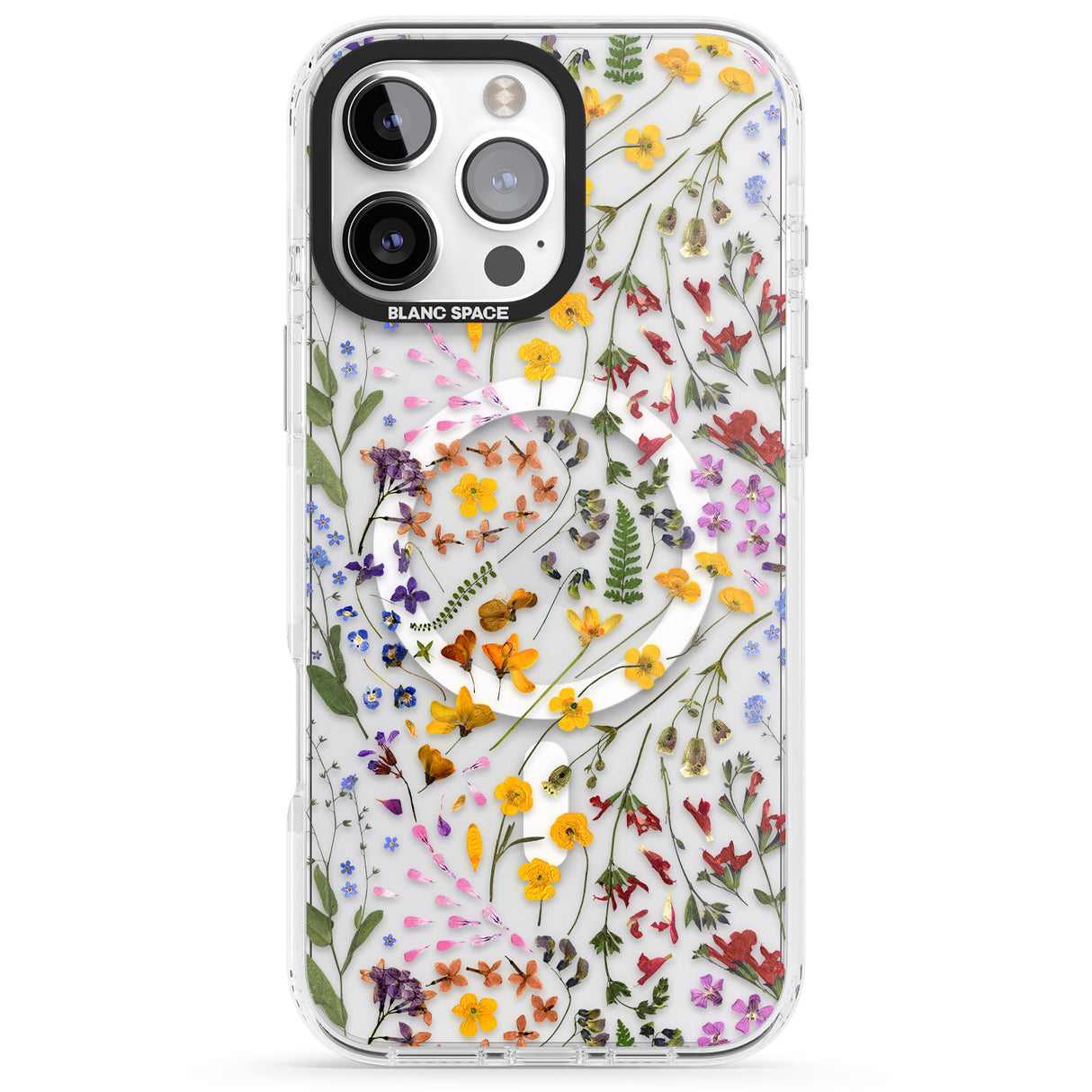 iPhone 16 Pro Max Wildflower Black Impact Phone Case