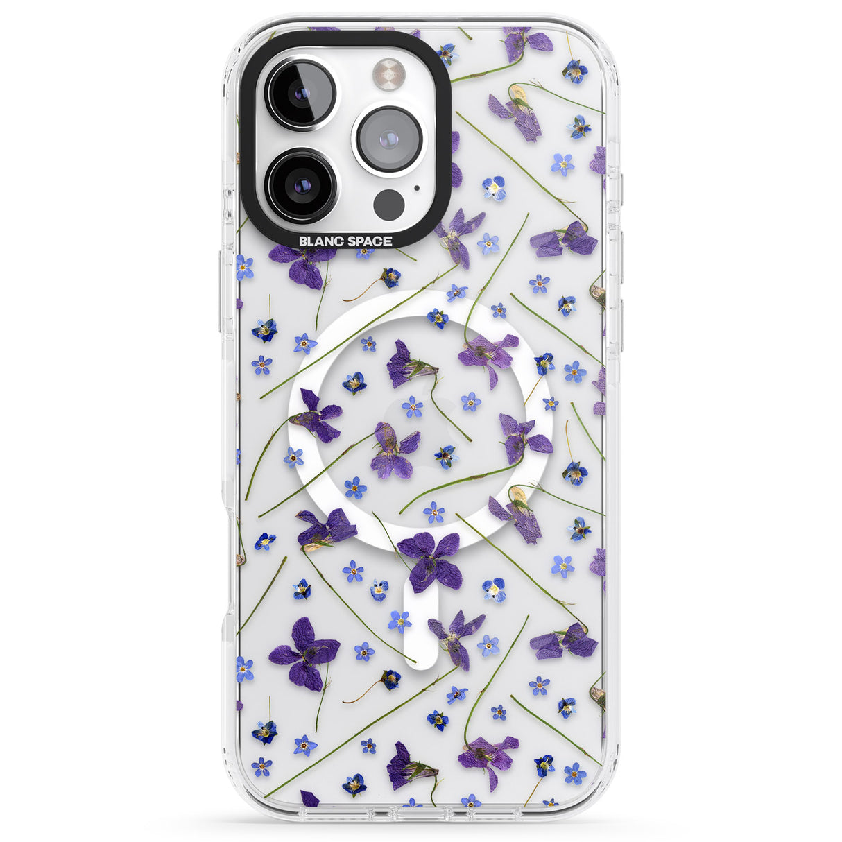 Violet & Blue Floral Pattern Design