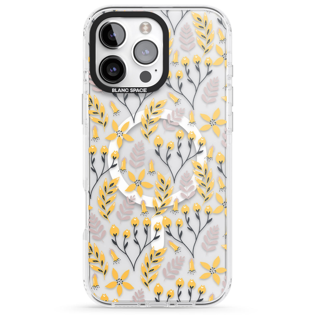 Yellow Leaves Transparent Floral