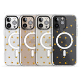 iPhone 16 Pro Max Yellow Flower Pattern - Dried Flower-Inspired Black Impact Phone Case