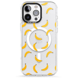 iPhone 16 Pro Max Banana Pattern Black Impact Phone Case