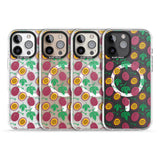 iPhone 16 Pro Max Passion Fruit Pattern Black Impact Phone Case