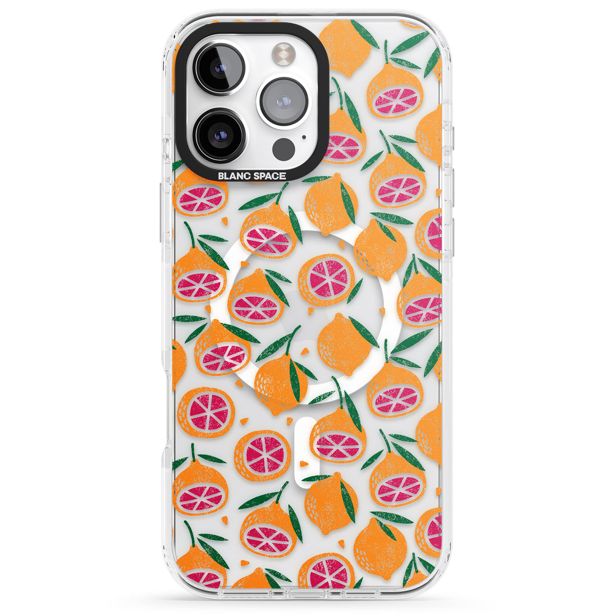 Blood Orange Fruit Pattern Transparent