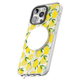 iPhone 16 Pro Max Bright Lemon Fruity Pattern Black Impact Phone Case