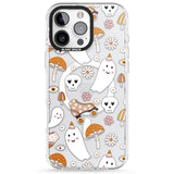 Cute Ghost and Skulls Pattern Impact Magsafe Phone Case for iPhone 16 Pro, iPhone 16 Pro Max