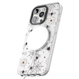 Spiders and Flowers Pattern Impact Magsafe Phone Case for iPhone 16 Pro, iPhone 16 Pro Max