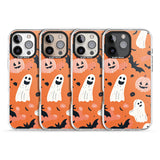 Orange Halloween Pattern Impact Magsafe Phone Case for iPhone 16 Pro, iPhone 16 Pro Max