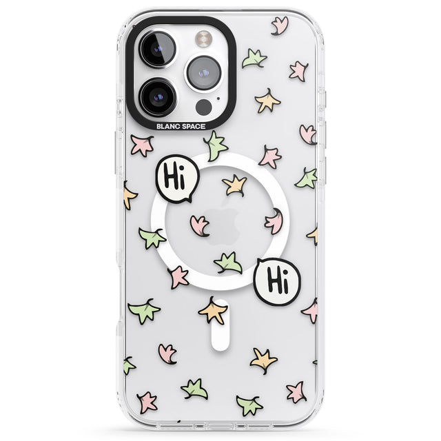 iPhone 16 Pro Max Heartstopper Leaves Pattern Black Impact Phone Case